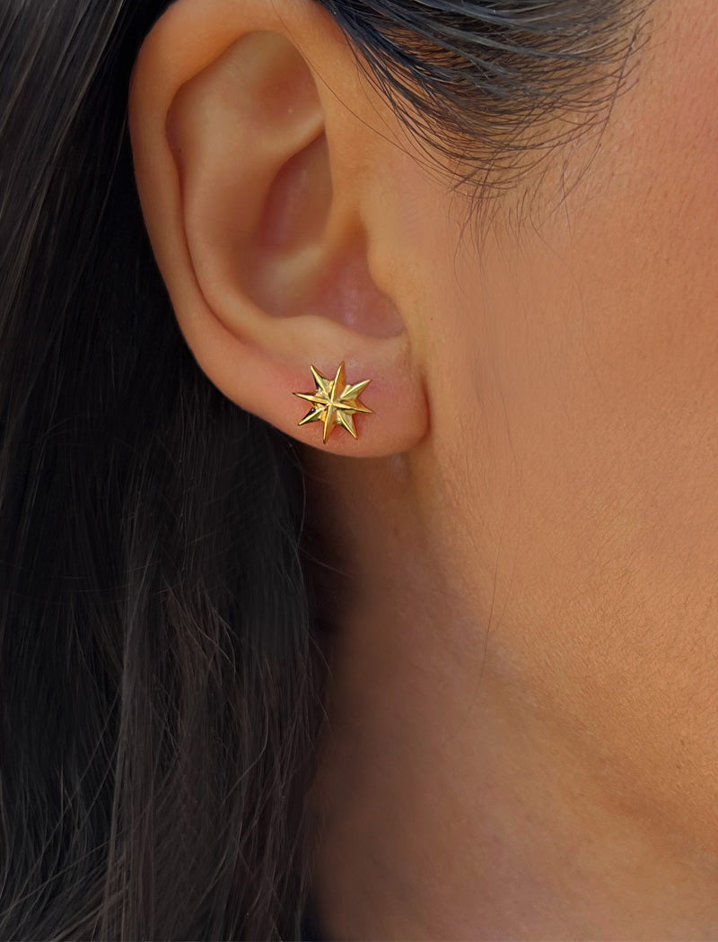 SPARKLE Star Earrings | Sterling Silver