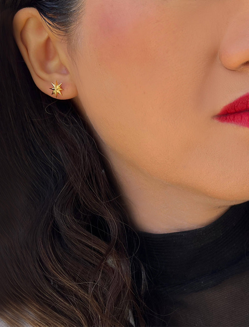 SPARKLE Star Earrings | Sterling Silver