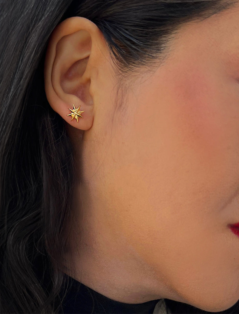 SPARKLE Star Earrings | Sterling Silver