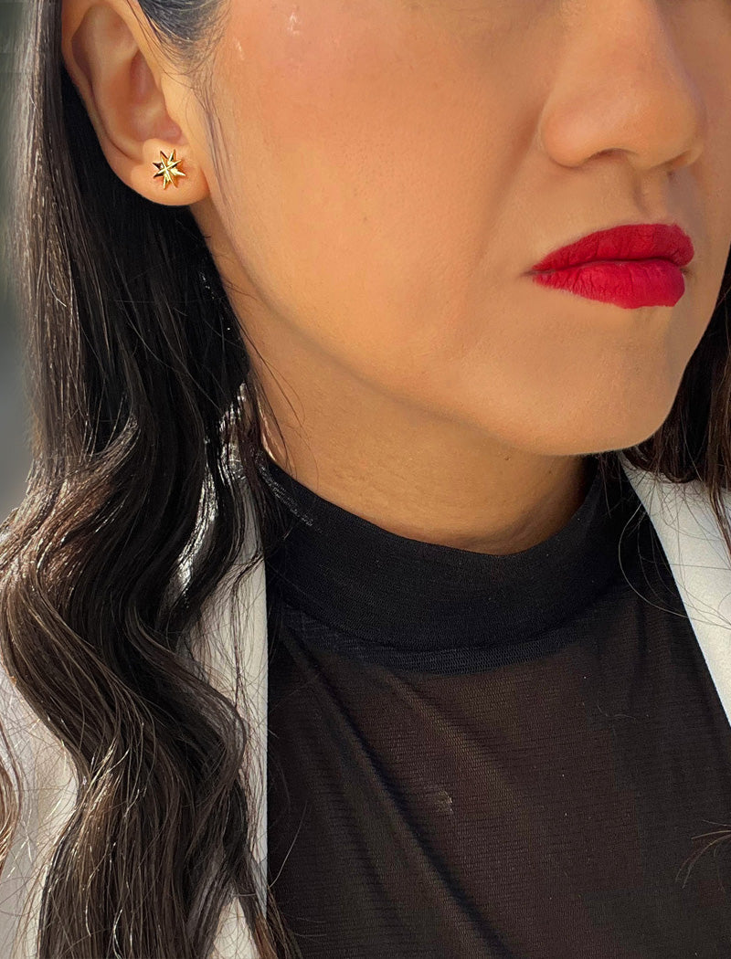 SPARKLE Star Earrings | Sterling Silver