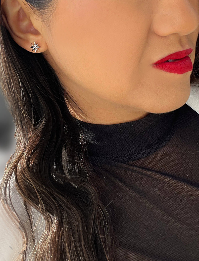 SPARKLE Star Earrings | Sterling Silver