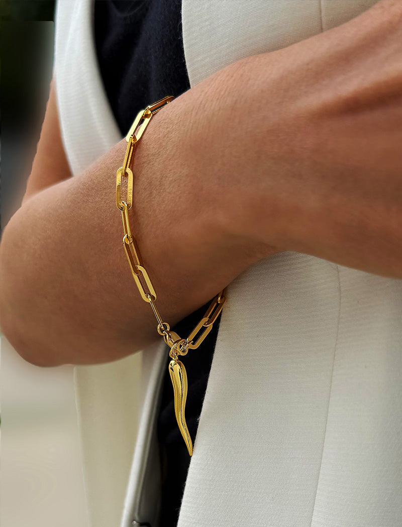 ITALIAN HORN Bracelet Charm Only