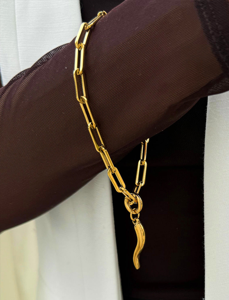 ITALIAN HORN Charm Bracelet