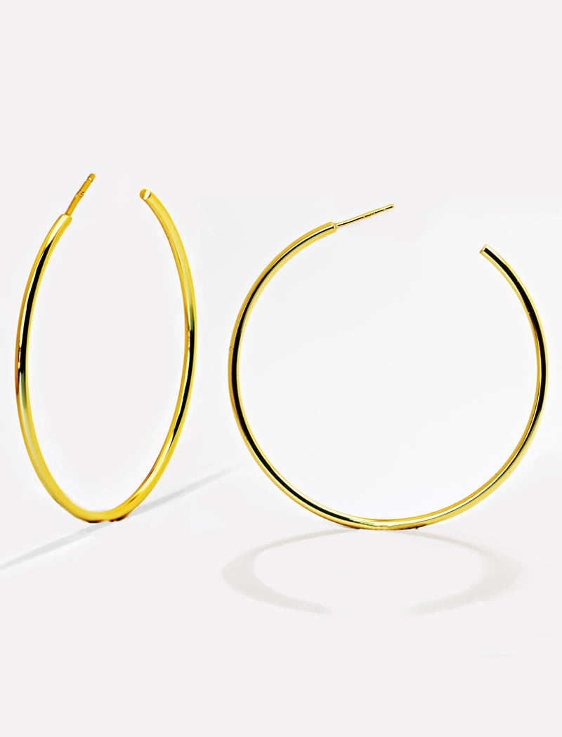 PERFECT Hoop Earrings | 18K Gold Over Sterling Silver
