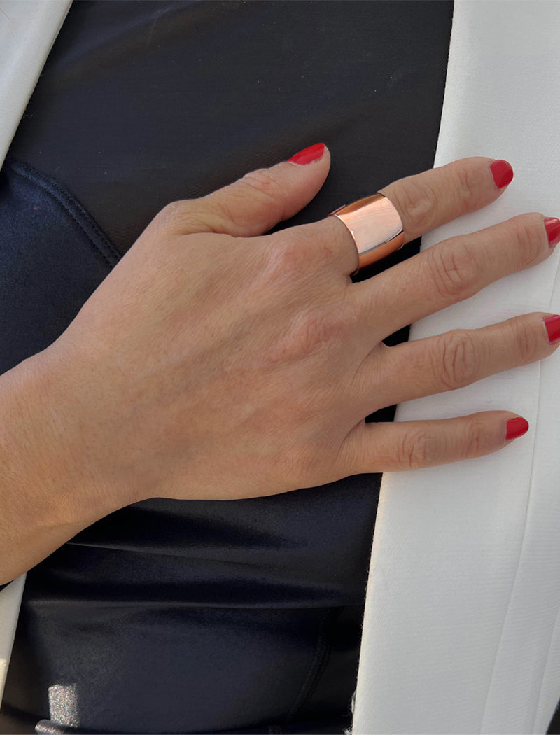 RICH Thick Statement Cigar Band Ring