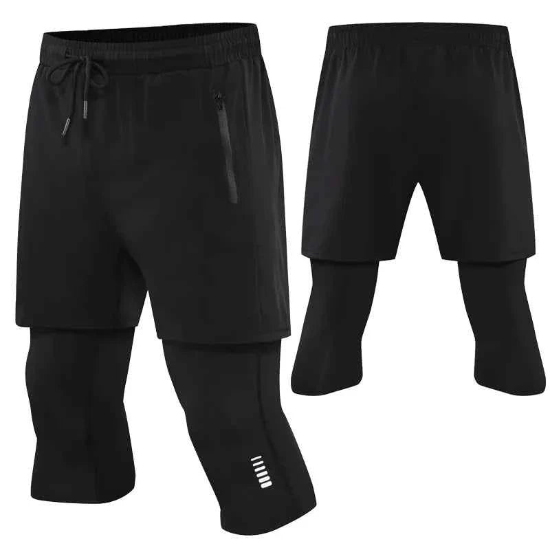Men's 2-in-1 Compression Running Shorts
