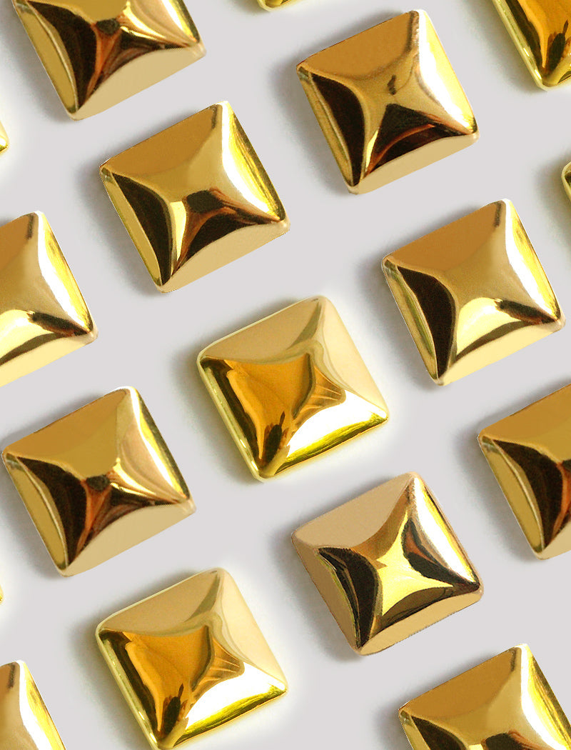 SQUARE Earring Studs | 18K Gold Over Sterling Silver