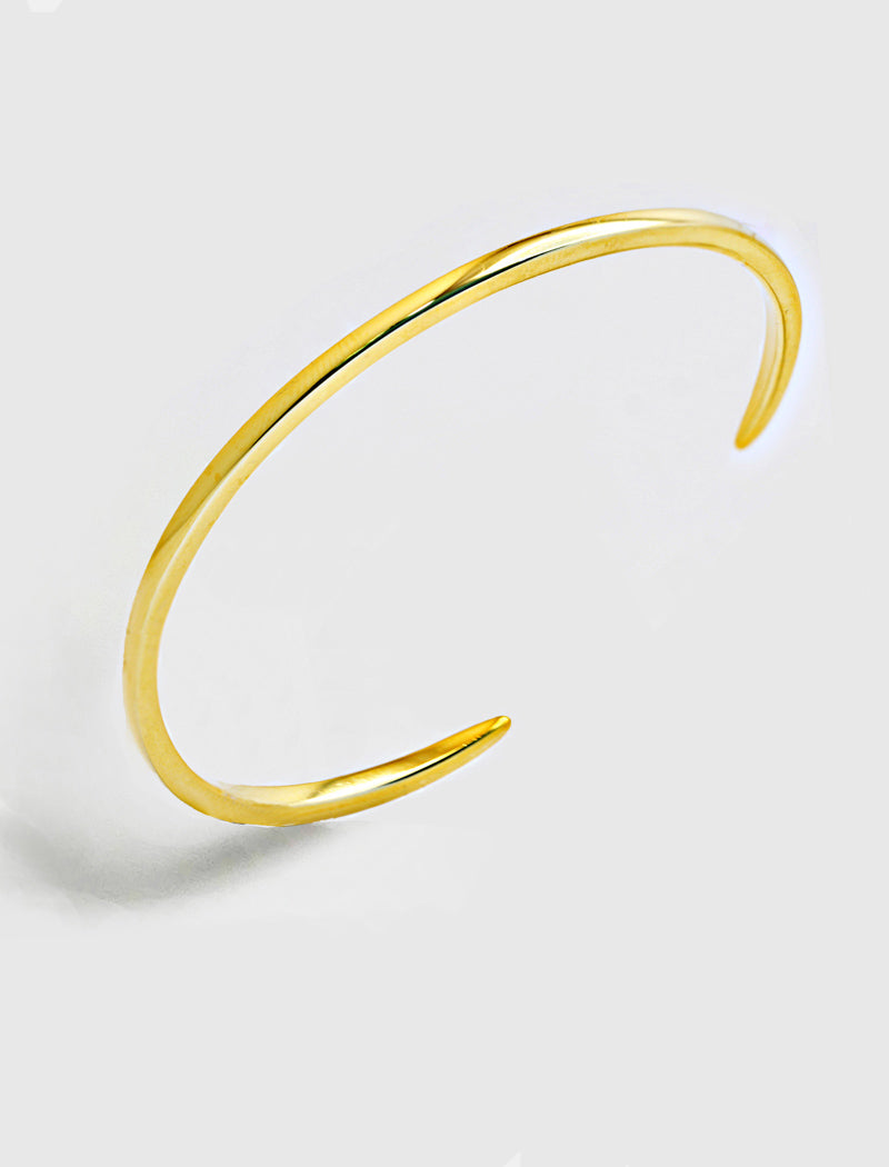 SUCCESS 2-Way Stacking Band Open Ring | 18K Gold Over Sterling Silver
