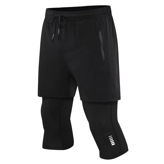 Men's 2-in-1 Compression Running Shorts