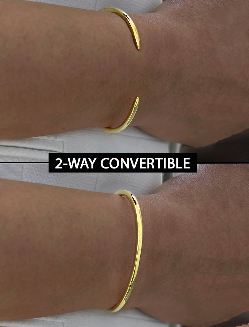SUCCESS 2-Way Convertible Stacking Cuff Bracelet