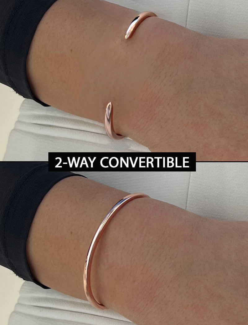 SUCCESS 2-Way Convertible Stacking Cuff Bracelet