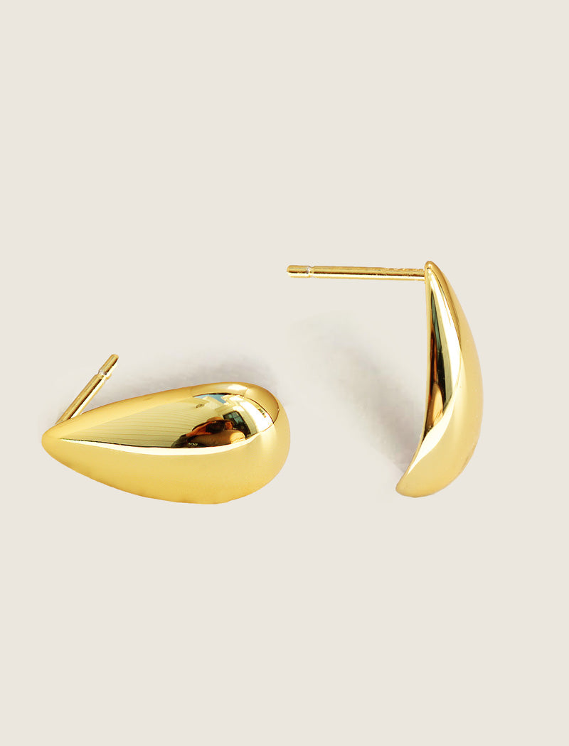 TEARDROP Stud Earrings | 18K Gold Vermeil
