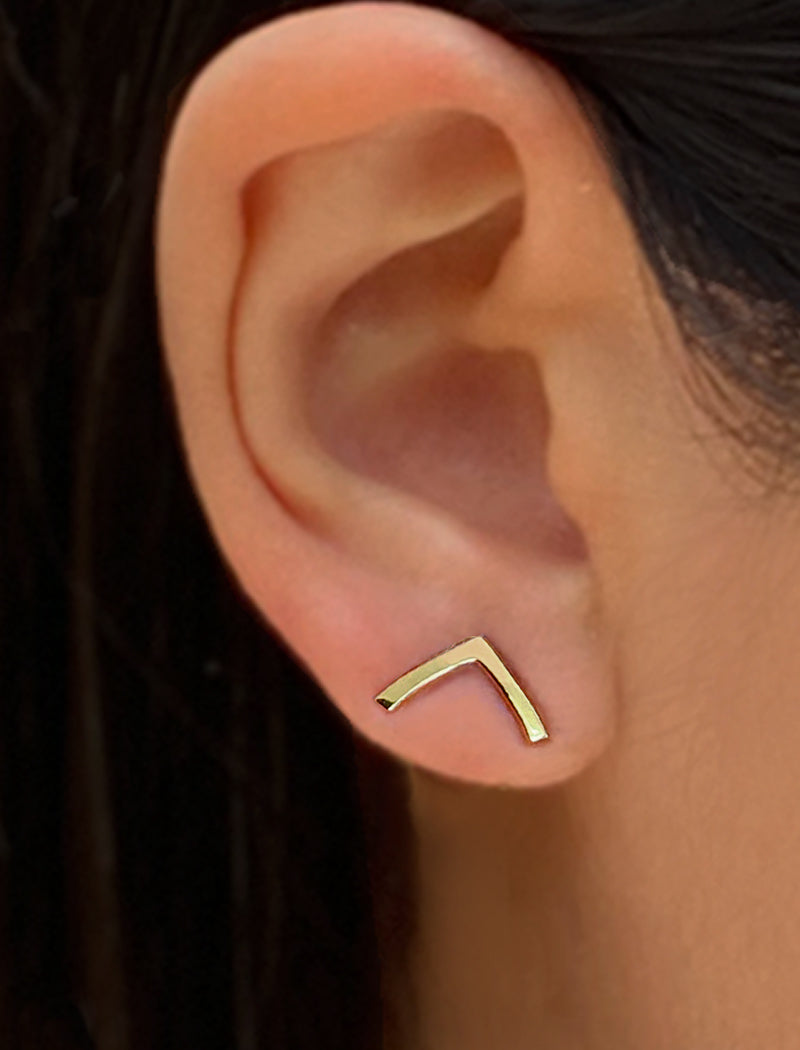 TRILL 2-Way Wishbone Stud Earrings | 925 Sterling Silver